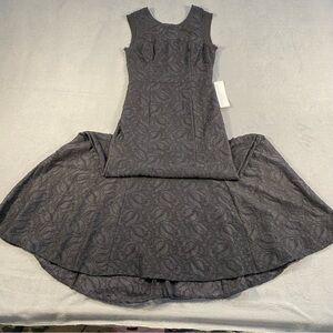 BCBGeneration Women’s Black Knit Lace Sleeveless Bodycon Maxi Dress, lined, 2